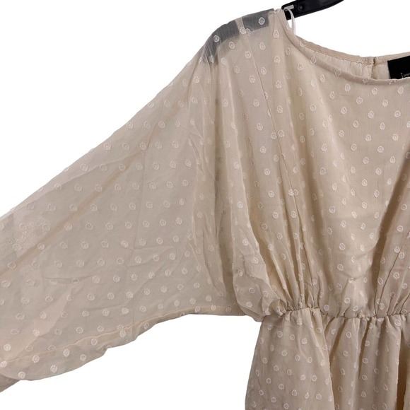 NWT Lumiere Cream Mini Dress - Picture 2 of 6